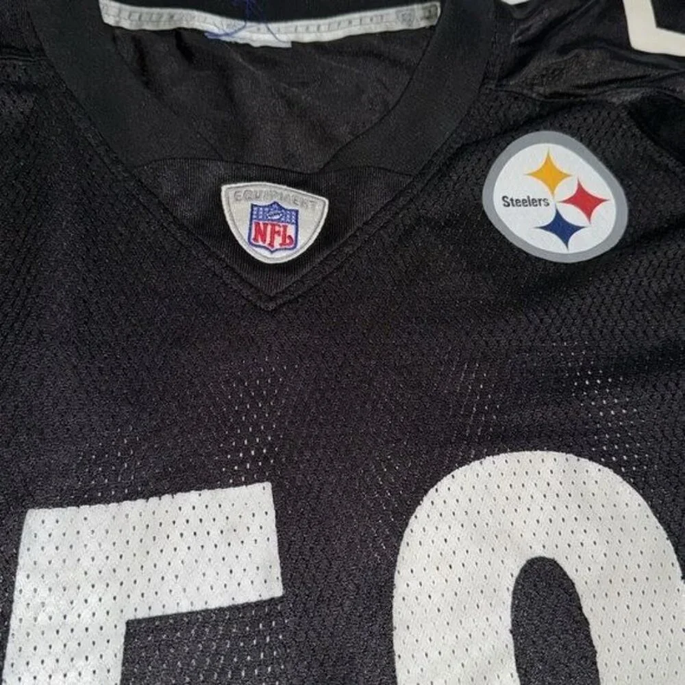 Reebok NFL Steelers Escandon Jersey 58 XXL Black/Yellow - Picture 2 of 7